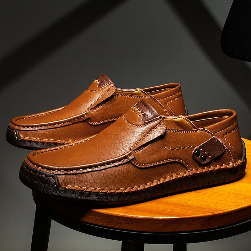Margot Biarritz - Mocassins en cuir classiques pour homme