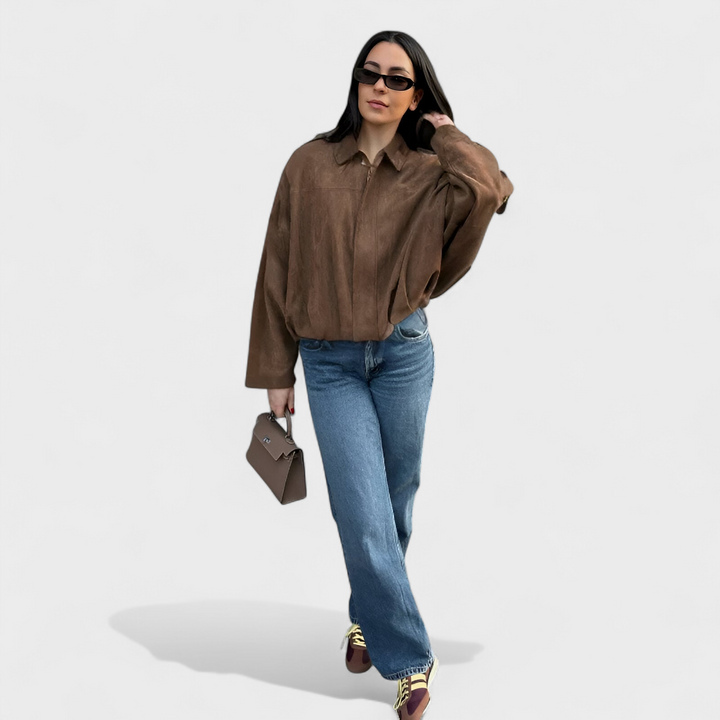 Margot Biarritz - Veste bomber en suédine