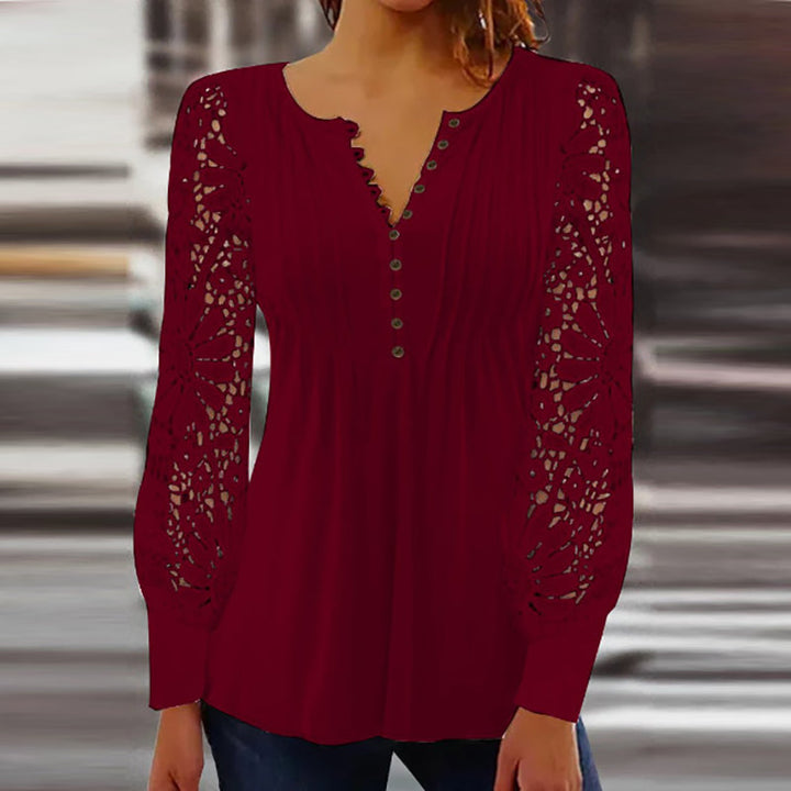 Margot Biarritz - Blouse Sophistiquée à Manches Longues Marianne