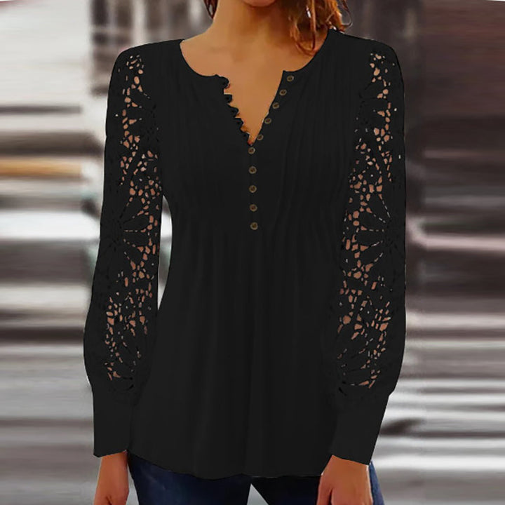 Margot Biarritz - Blouse Sophistiquée à Manches Longues Marianne