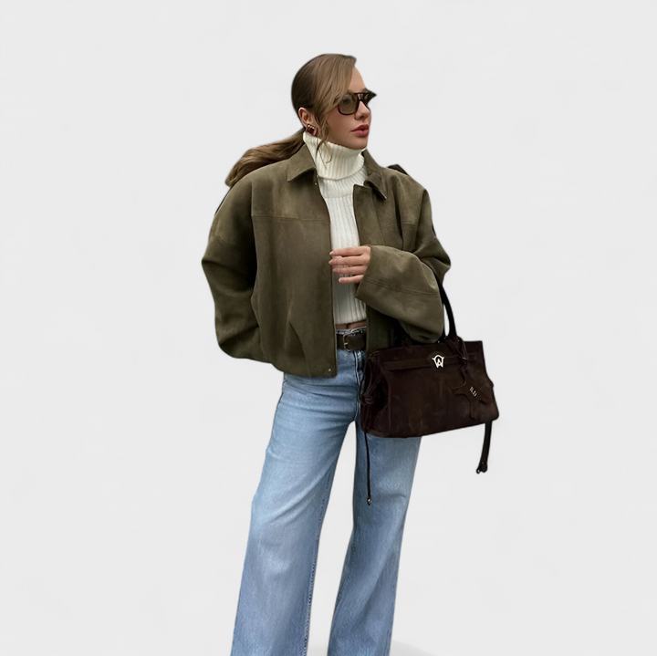 Margot Biarritz - Veste bomber en suédine