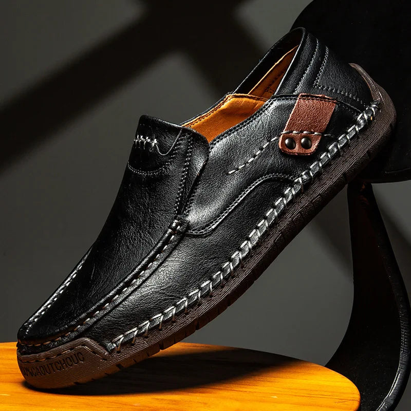 Margot Biarritz - Mocassins en cuir classiques pour homme
