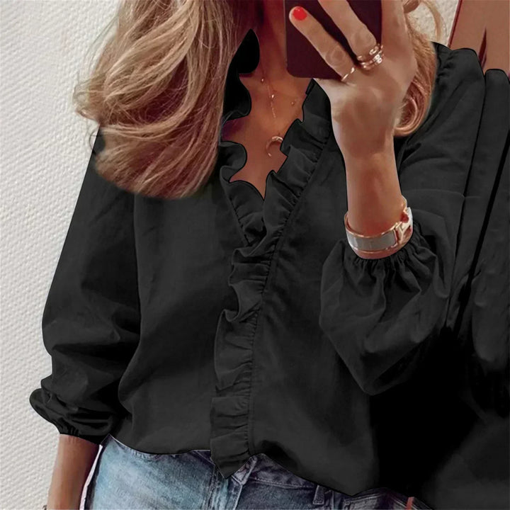 Margot Biarritz - Blouse Élégante à Manches Longues Maren
