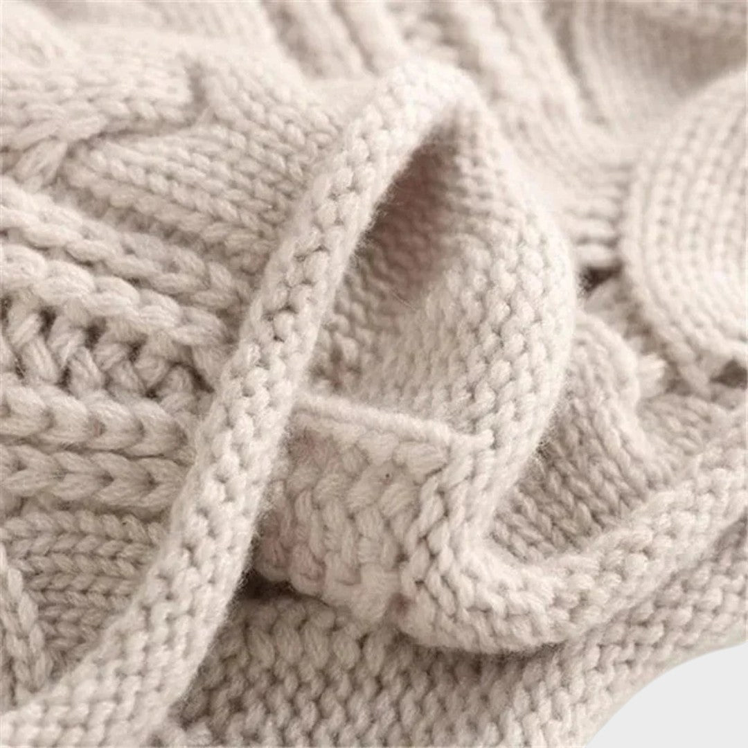 Margot Biarritz - Pull en cachemire à motif tressé