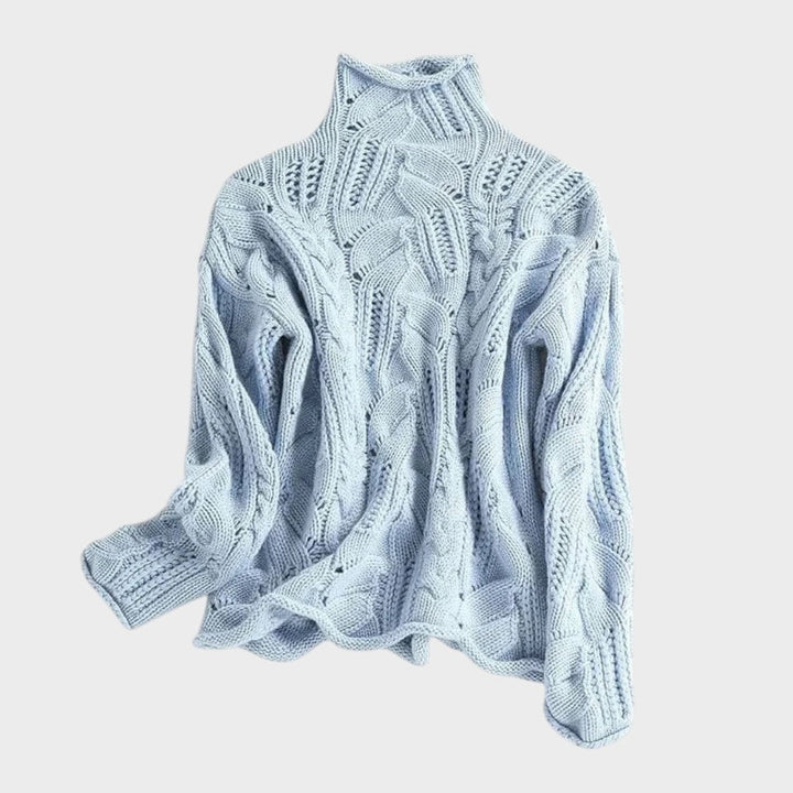 Margot Biarritz - Pull en cachemire à motif tressé