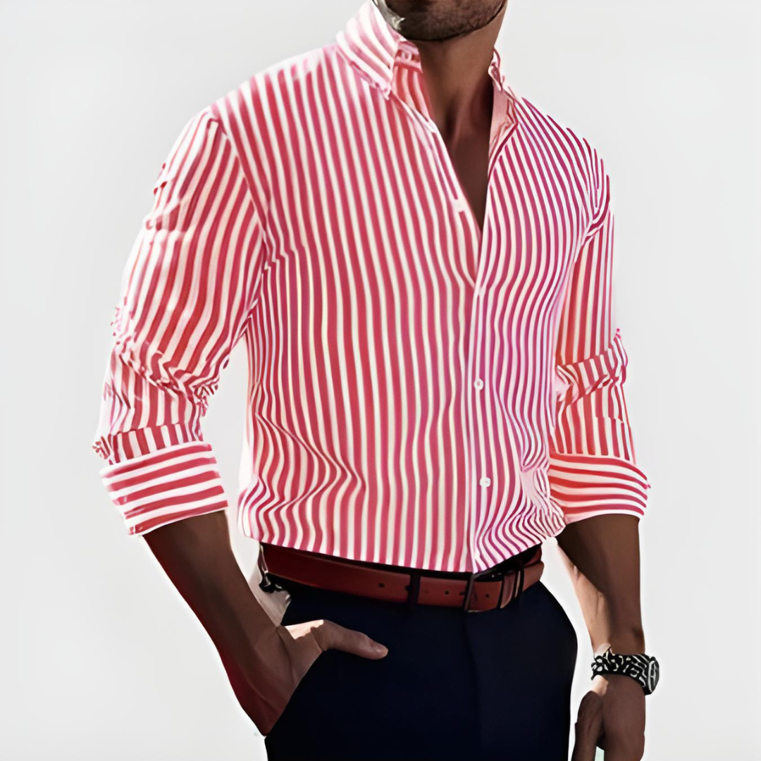 Margot Biarritz - Chemise à rayures pour homme