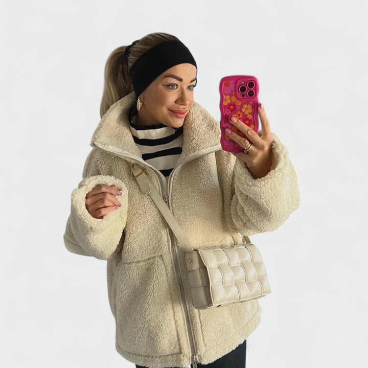 Margot Biarritz - Manteau oversize avec col montant