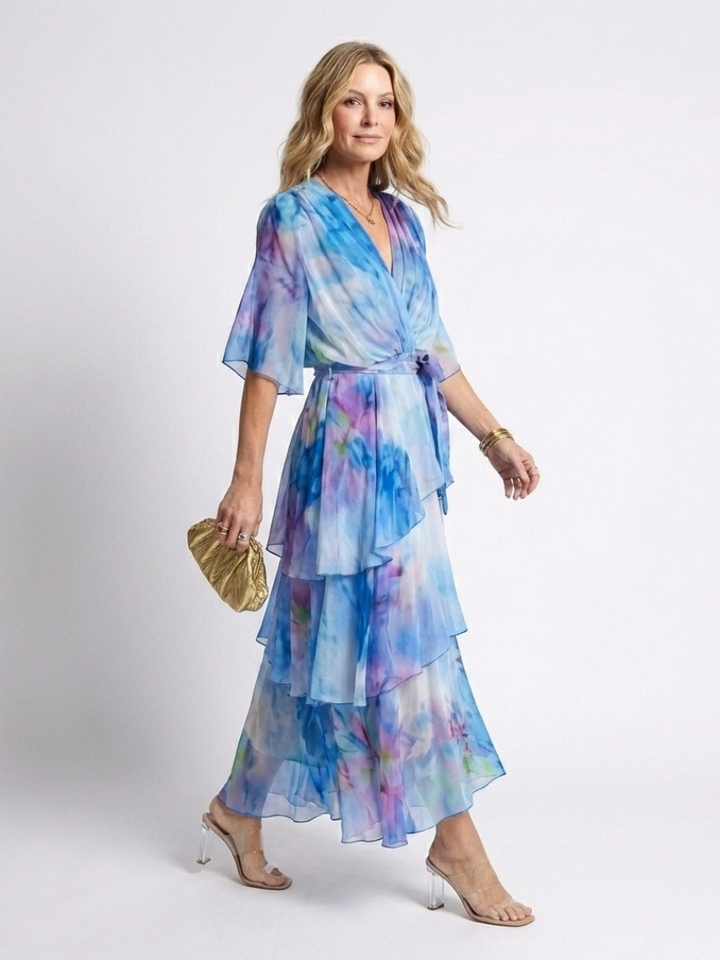 Margot Biarritz - Robe maxi à décolleté Calista