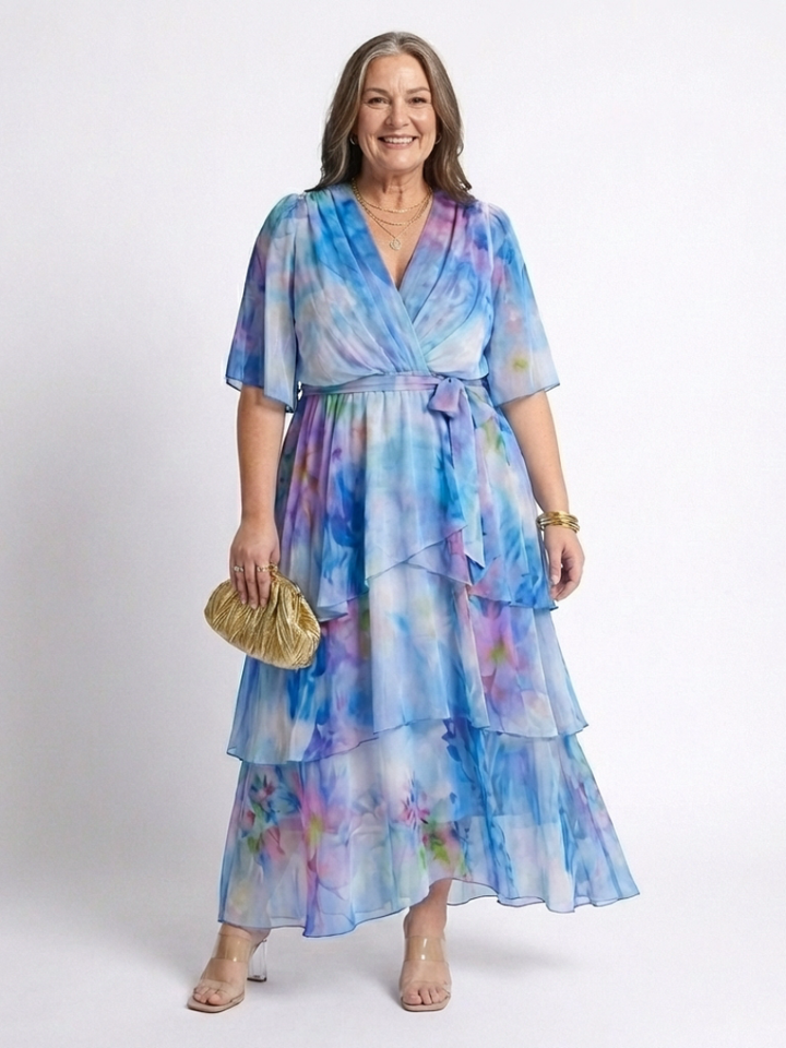 Margot Biarritz - Robe maxi à décolleté Calista