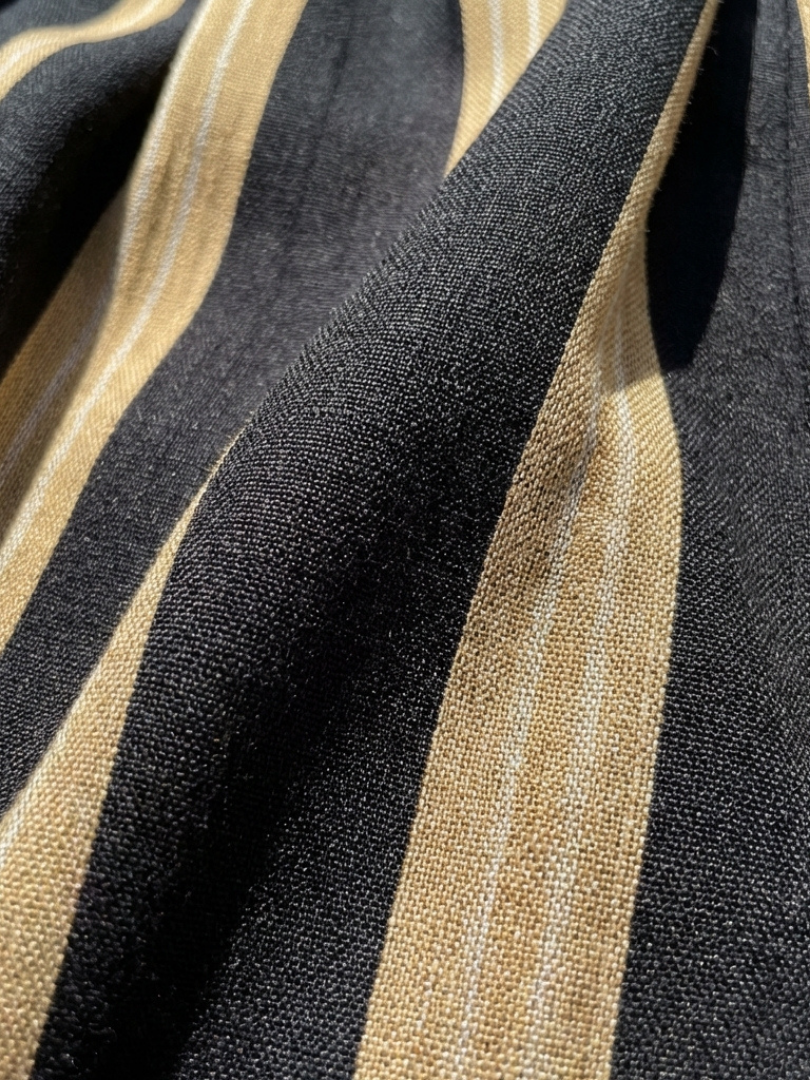 Margot Biarritz - Robe Midi Rayée à Manches
