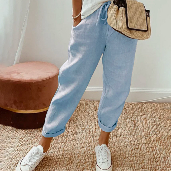 Margot Biarritz - Pantalon élégant en coton