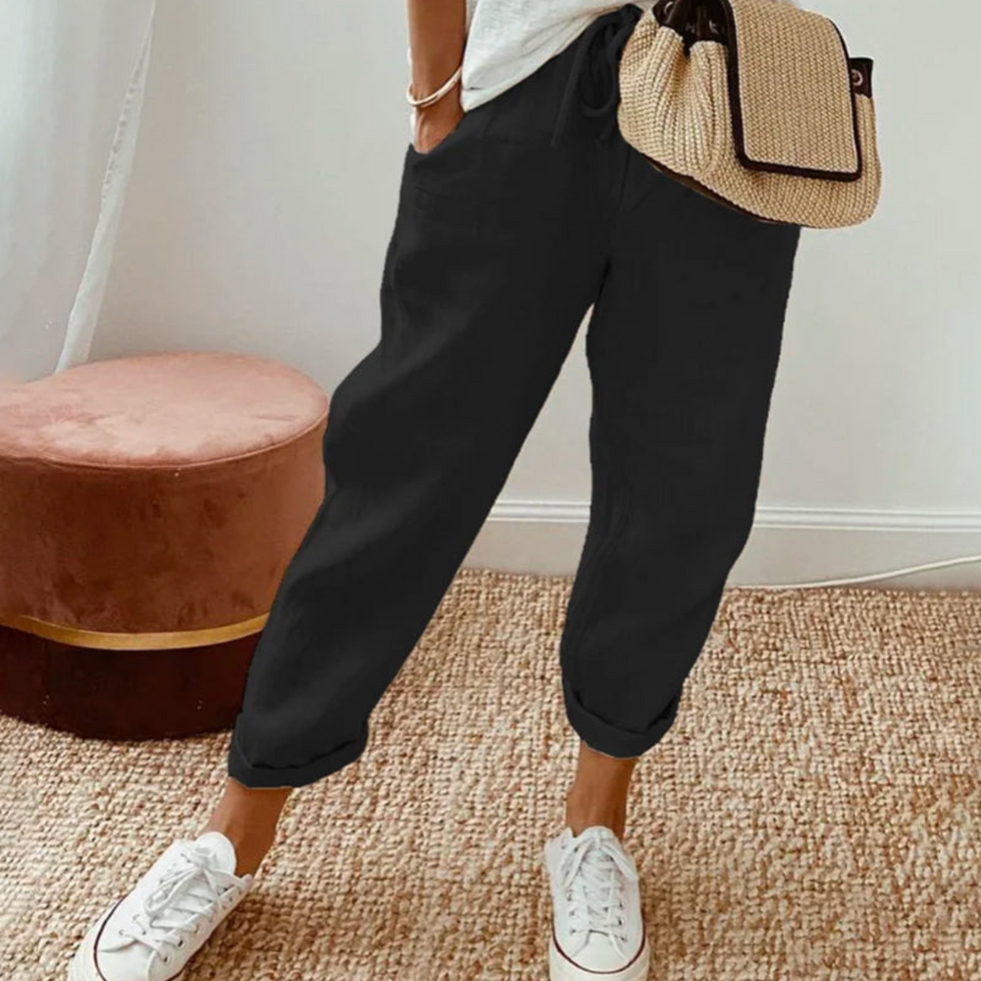 Margot Biarritz - Pantalon élégant en coton