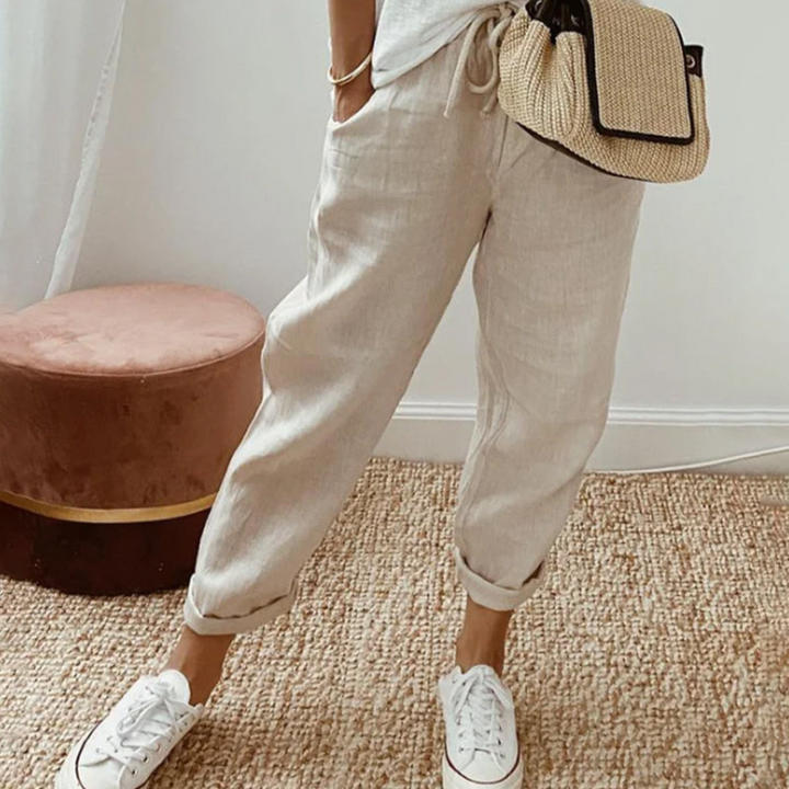 Margot Biarritz - Pantalon élégant en coton