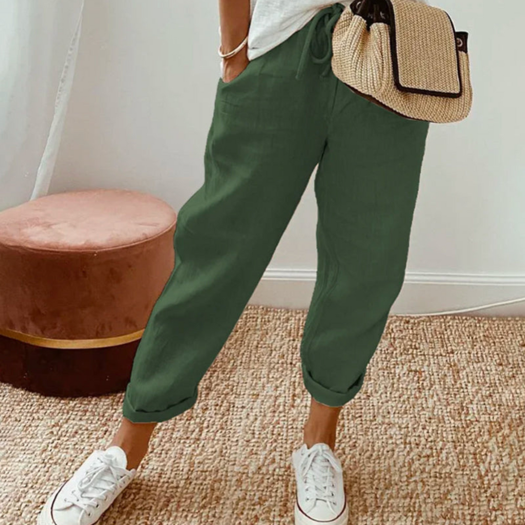 Margot Biarritz - Pantalon élégant en coton