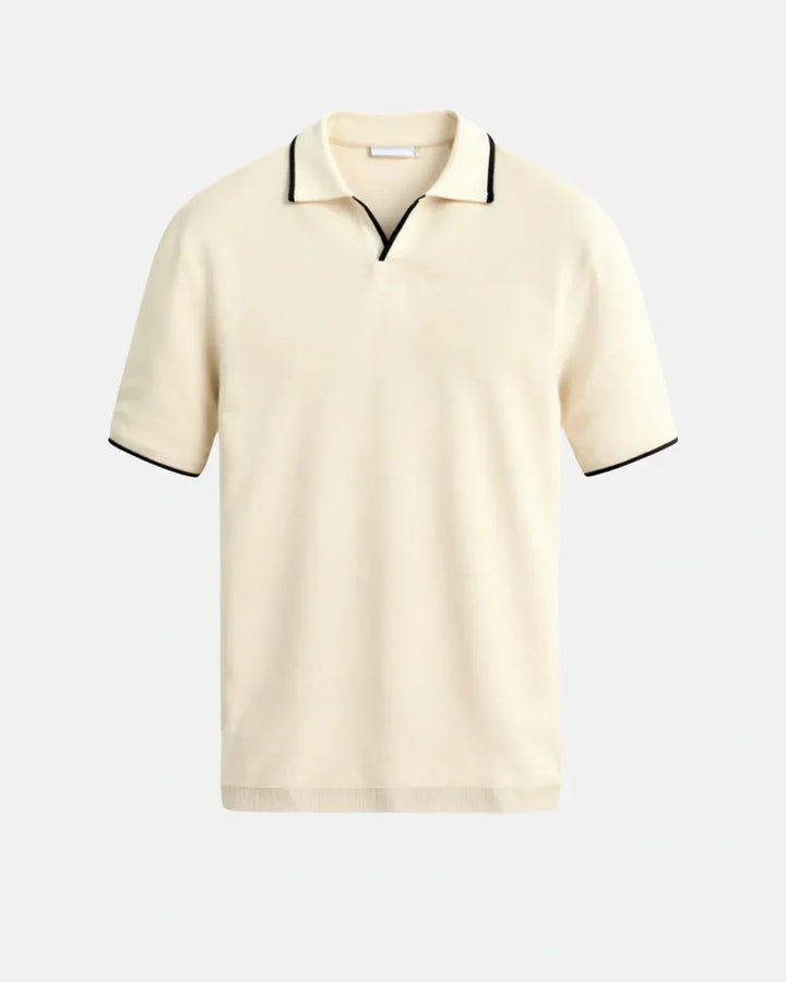 Margot Biarritz - Polo sur mesure en piqué avec détails contrastants
