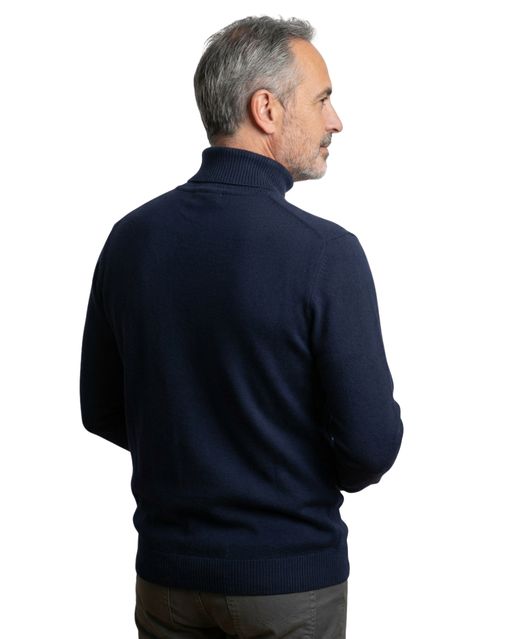 Margot Biarritz - Pull en maille à col roulé pour homme