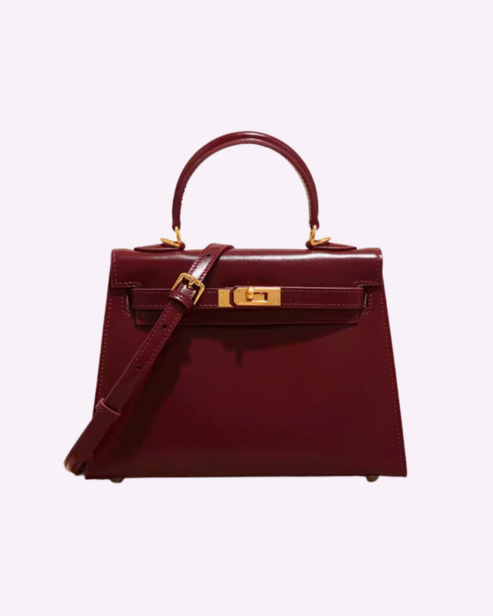 Margot Biarritz - Mini sac en cuir bordeaux élégant