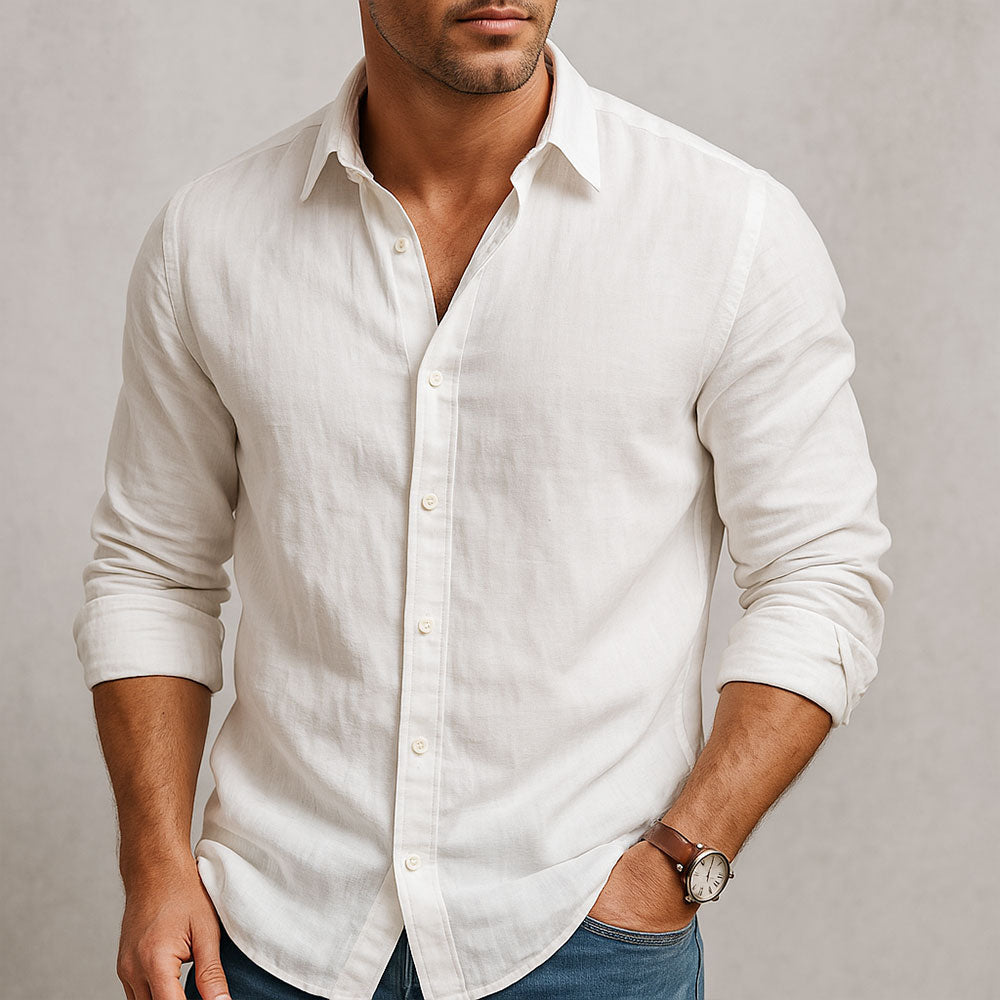 Margot Biarritz - Chemise essentielle en lin pour homme