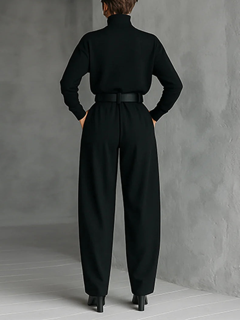 Margot Biarritz - Ensemble Col Roulé et Pantalon Droit Cyrielle