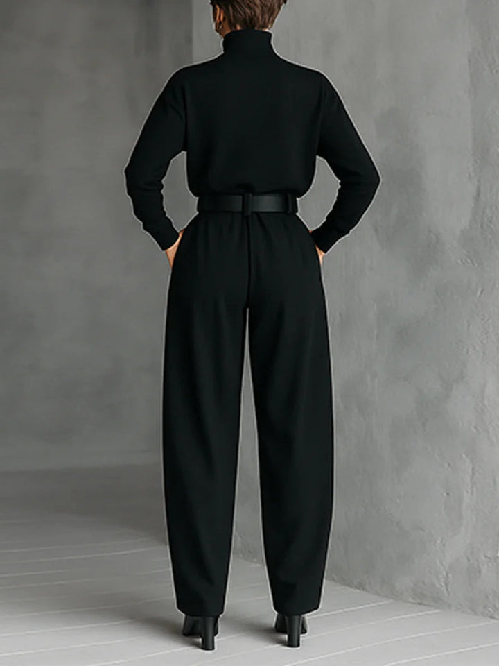 Margot Biarritz - Ensemble Col Roulé et Pantalon Droit Cyrielle