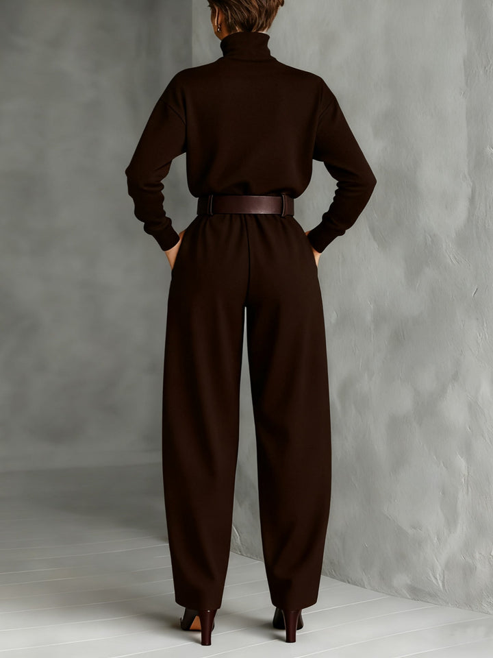 Margot Biarritz - Ensemble Col Roulé et Pantalon Droit Cyrielle