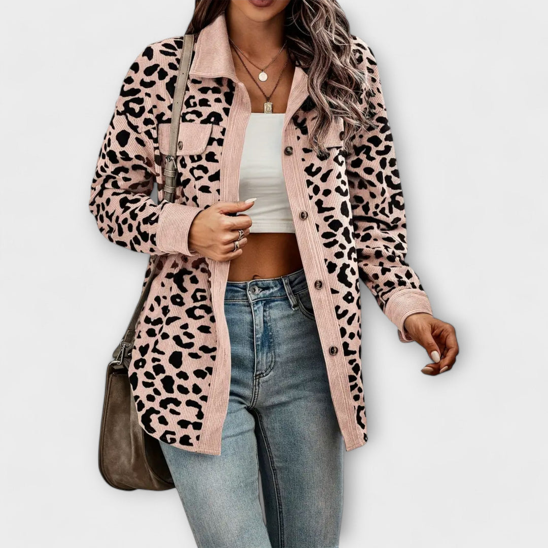 Margot Biarritz - Veste Casual Imprimée Léopard