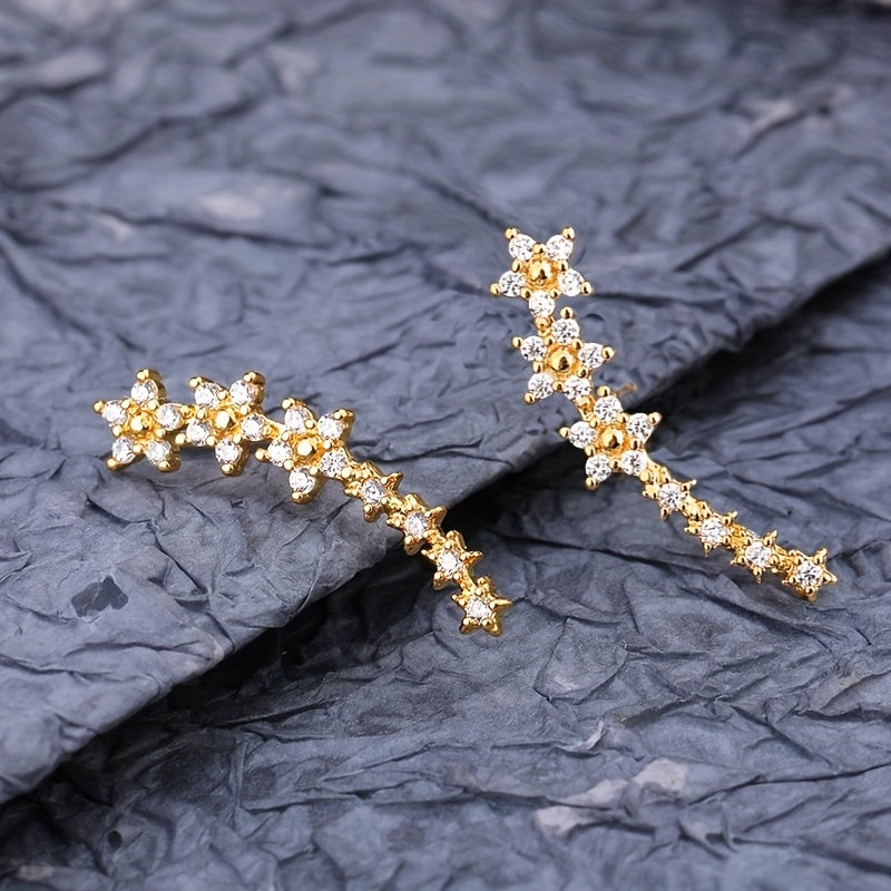 Margot Biarritz - Boucles d'oreilles florales intemporelles
