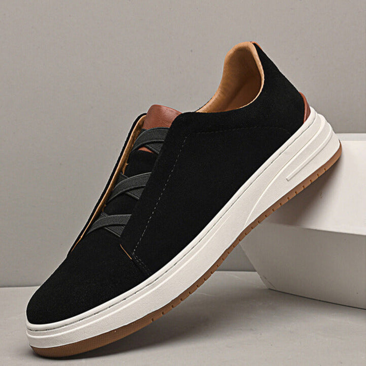 Margot Biarritz - Chaussures slip-on en daim pour homme