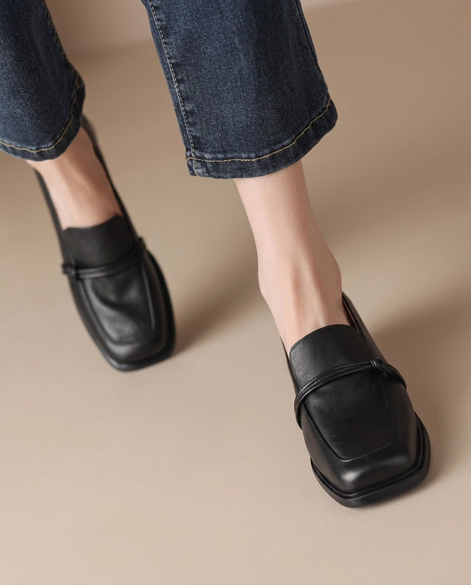Margot Biarritz - Mocassins à talon bloc confort