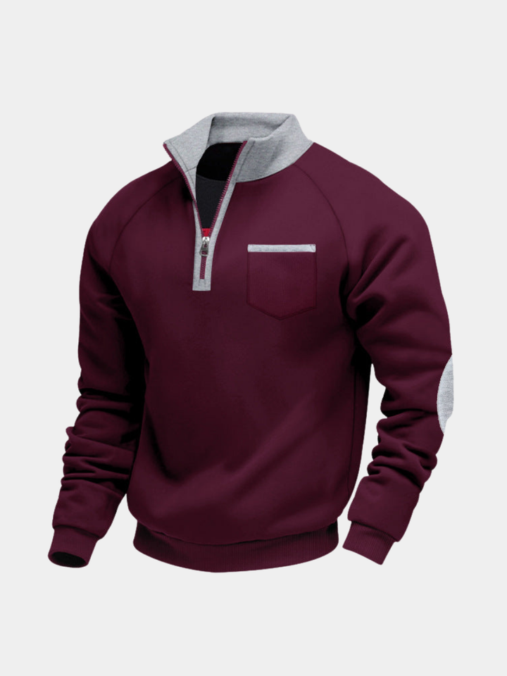 Margot Biarritz - Pull en polaire à demi-zip pour homme