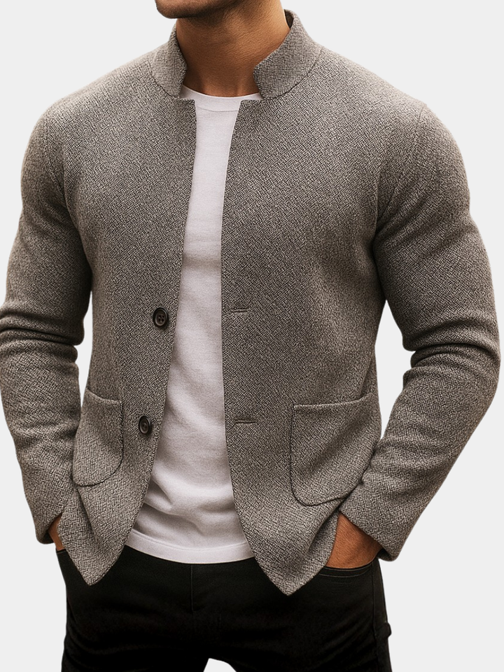 Margot Biarritz - Cardigan en laine tricotée pour homme
