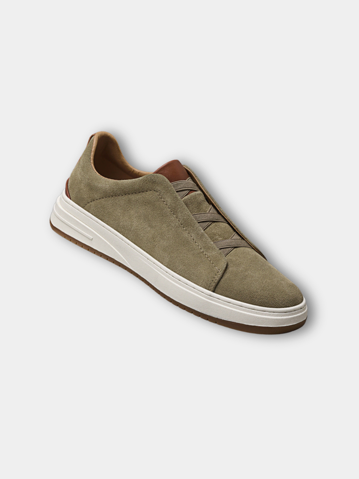 Margot Biarritz - Chaussures sans lacets en daim pour homme