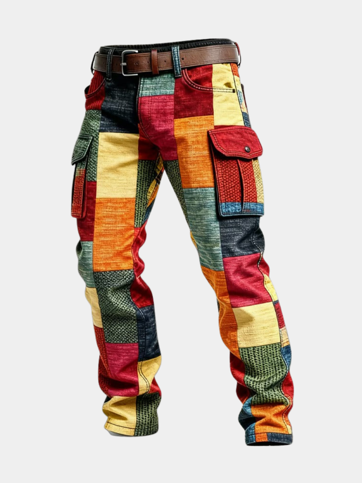 Margot Biarritz - Pantalon cargo patchwork