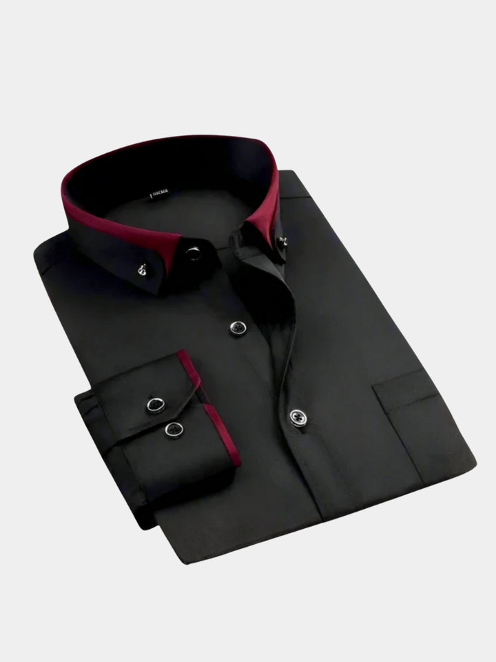 Margot Biarritz - Chemise classique à manches longues pour homme