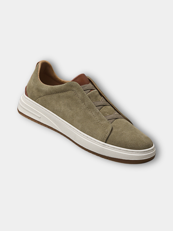 Margot Biarritz - Chaussures slip-on en daim pour homme