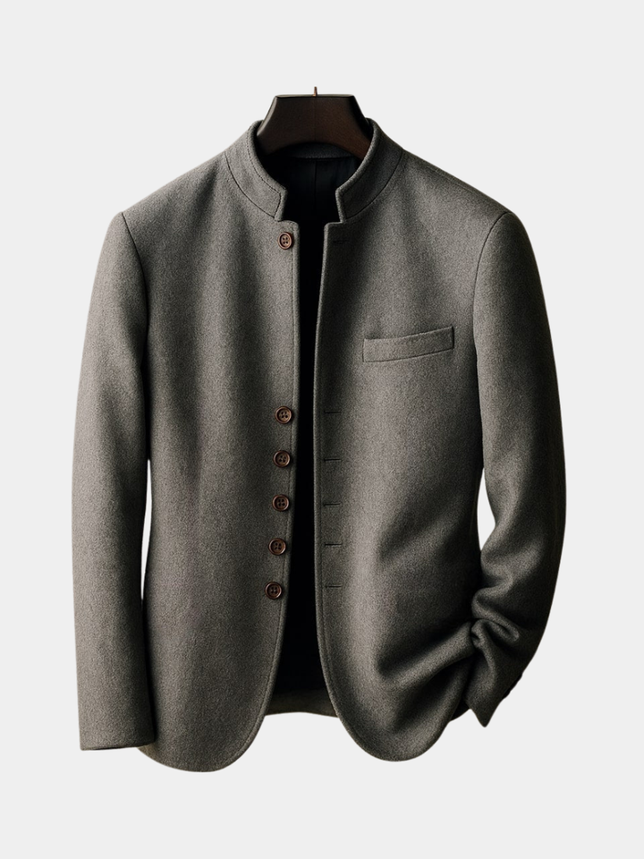 Margot Biarritz - Veste en laine avec col droit