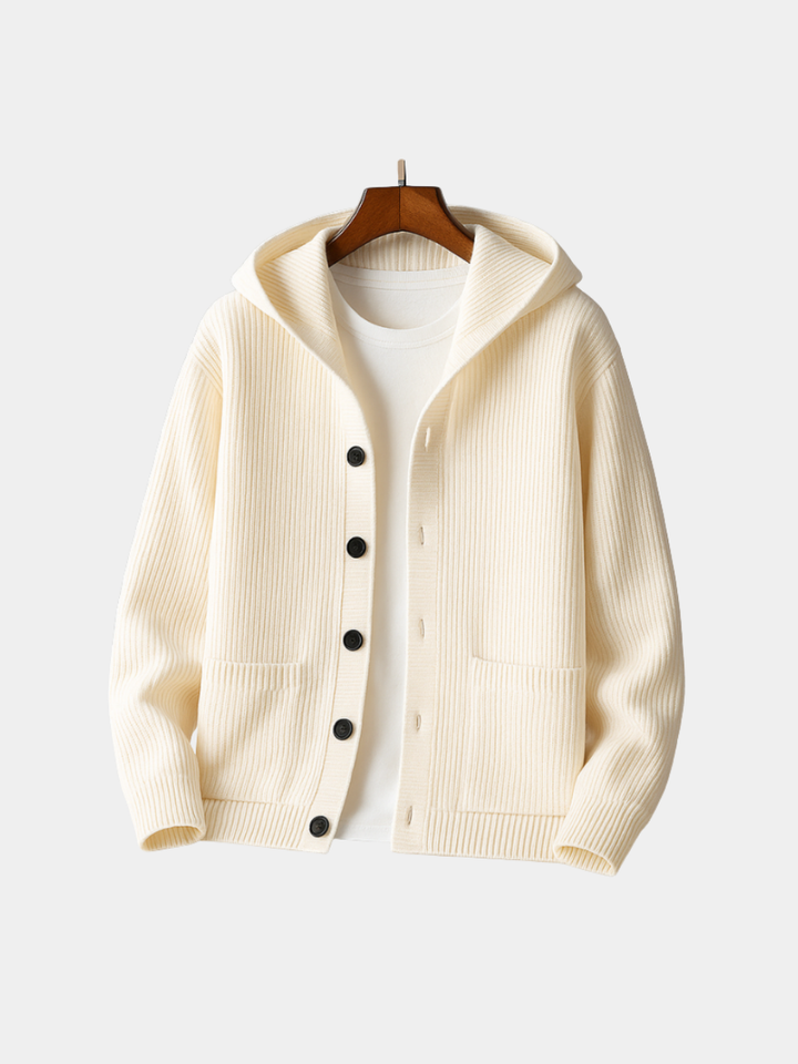 Margot Biarritz - Cardigan à capuche pour homme