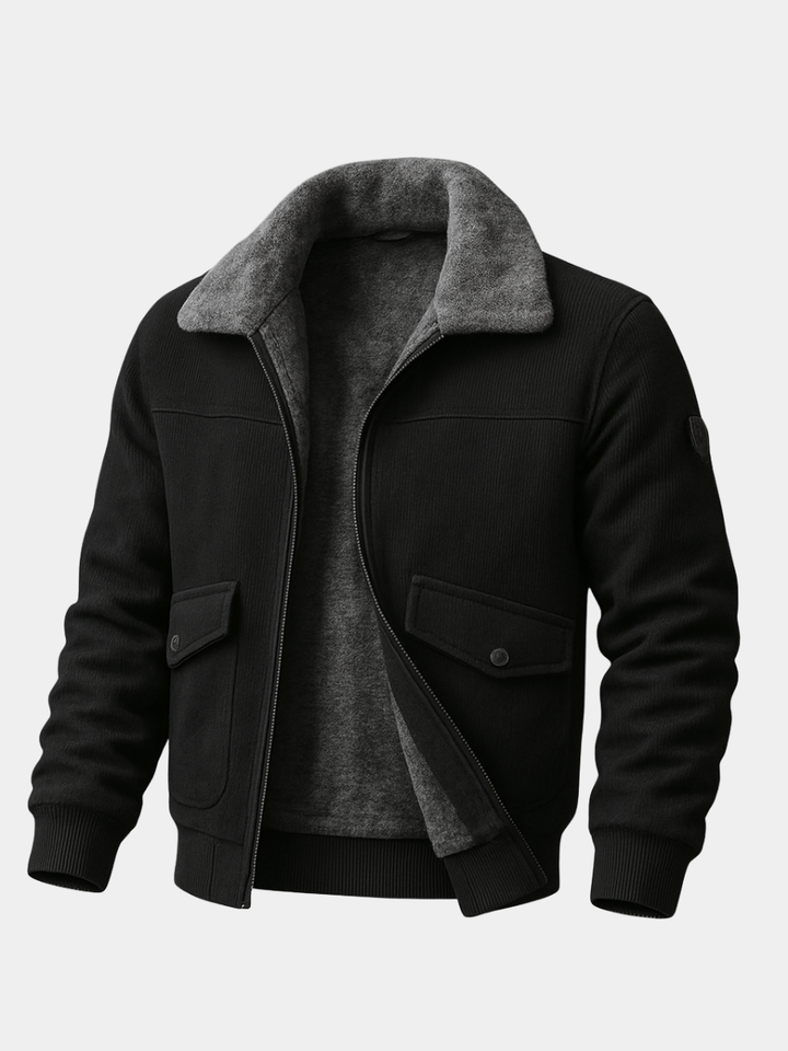 Margot Biarritz - Veste pour homme avec fausse fourrure