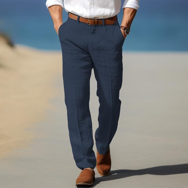 Margot Biarritz - Pantalon homme luxe en lin premium