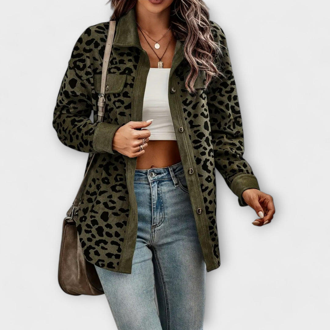 Margot Biarritz - Veste Casual Imprimée Léopard