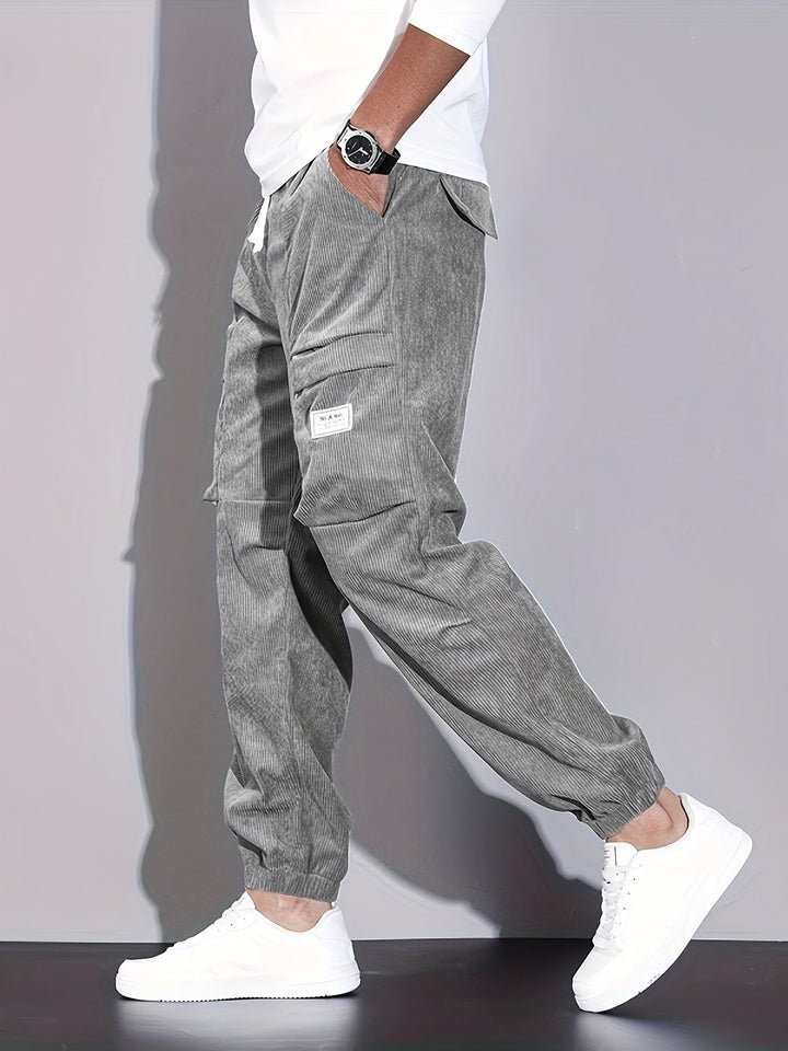 Margot Biarritz - Pantalon cargo en velours côtelé