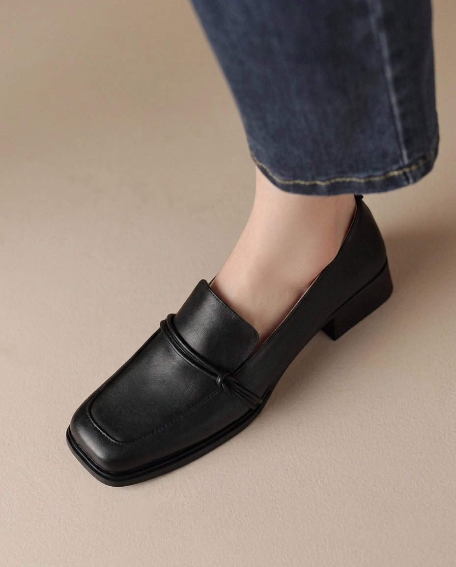 Margot Biarritz - Mocassins à talon bloc confort