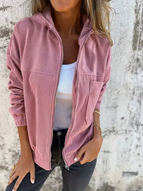 Margot Biarritz - Veste décontractée en velours côtelé pour femme