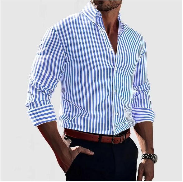 Margot Biarritz - Chemise à rayures pour homme