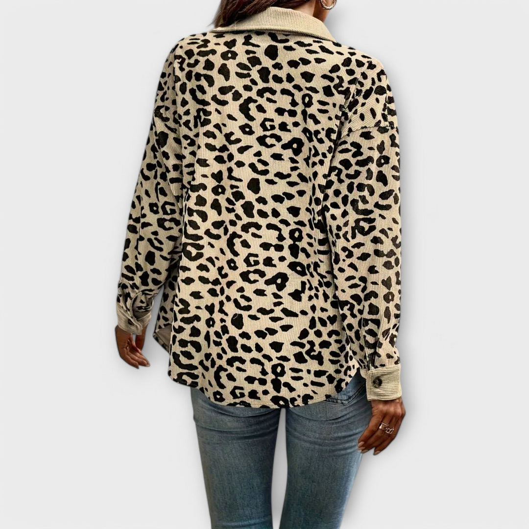 Margot Biarritz - Veste Casual Imprimée Léopard