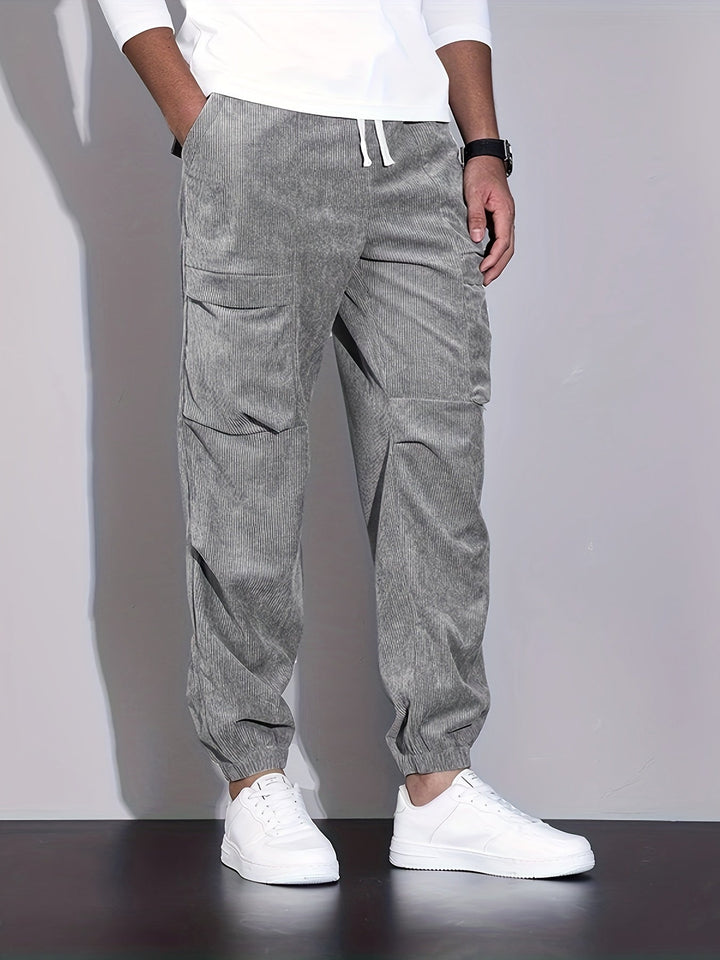 Margot Biarritz - Pantalon cargo en velours côtelé