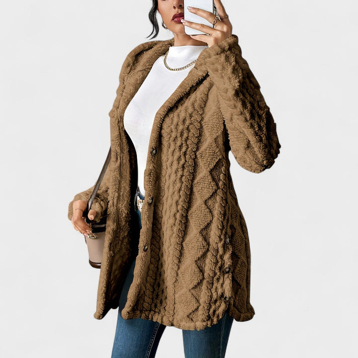 Margot Biarritz - Manteau doux avec capuche