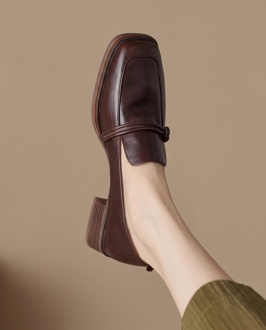 Margot Biarritz - Mocassins à talon bloc confort