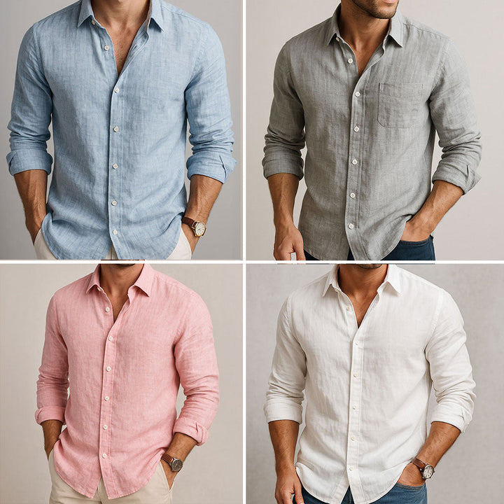 Margot Biarritz - Chemise essentielle en lin pour homme
