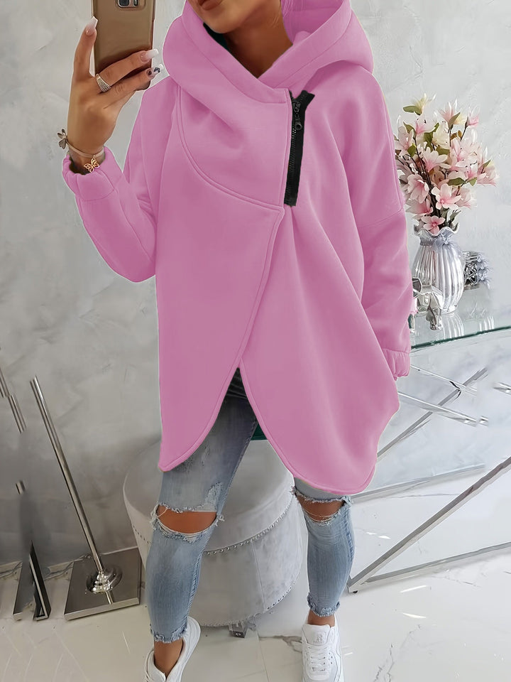 Margot Biarritz - Sweat à Capuche Confortable avec Fermeture Éclair